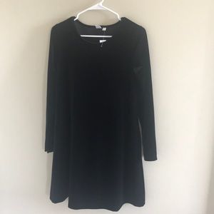 Black velvet dress size small